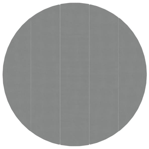 vidaXL poolunderlag Ø550 cm polyester-geotekstil lysegrå