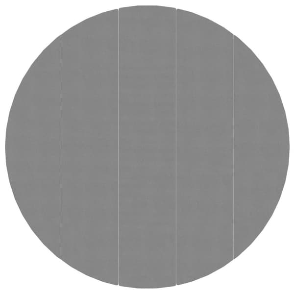 vidaXL poolunderlag Ø550 cm polyester-geotekstil lysegrå