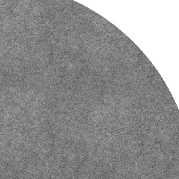 vidaXL poolunderlag Ø500 cm polyester-geotekstil lysegrå