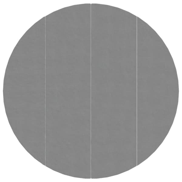 vidaXL poolunderlag Ø500 cm polyester-geotekstil lysegrå
