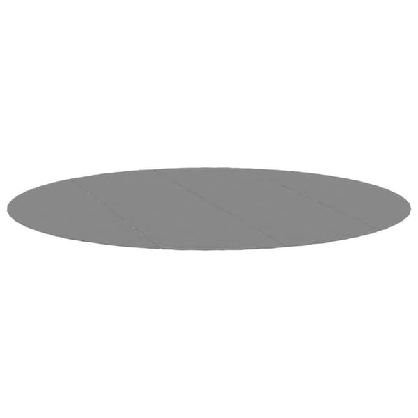 vidaXL poolunderlag Ø428 cm polyester-geotekstil lysegrå