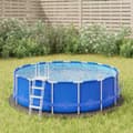 Miniatyrbilde 2 av 7: vidaXL Markduk för pool ljusgrå Ø244 cm polyester geotextil