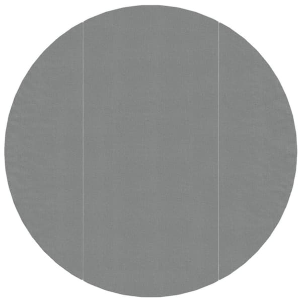 vidaXL Bottenmatta ljusgrå Ø306 cm polyester geotextil