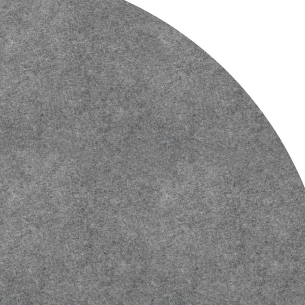 vidaXL Bottenmatta ljusgrå Ø550 cm polyester geotextil