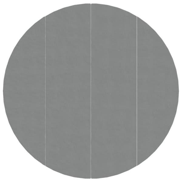 vidaXL Bottenmatta ljusgrå Ø500 cm polyester geotextil