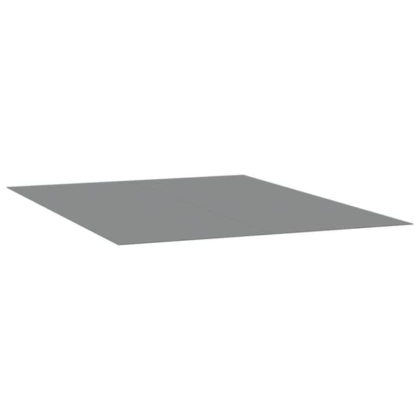 vidaXL Bottenmatta ljusgrå 300x200 cm polyester geotextil