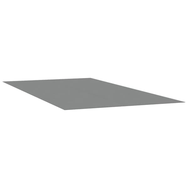 vidaXL Bottenmatta ljusgrå 500x250 cm polyester geotextil