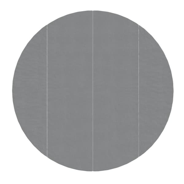vidaXL Bottenmatta ljusgrå Ø458 cm polyester geotextil