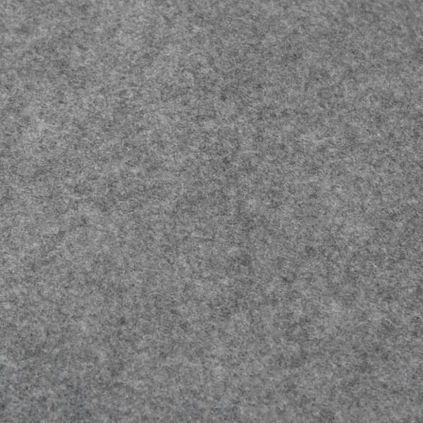 vidaXL Bottenmatta ljusgrå Ø550 cm polyester geotextil
