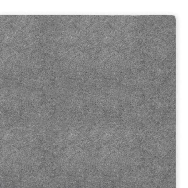 vidaXL Bottenmatta ljusgrå 640x321 cm polyester geotextil