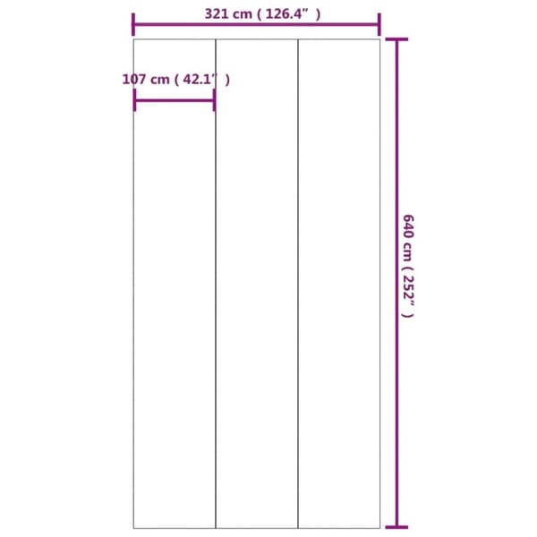 vidaXL Bottenmatta ljusgrå 640x321 cm polyester geotextil