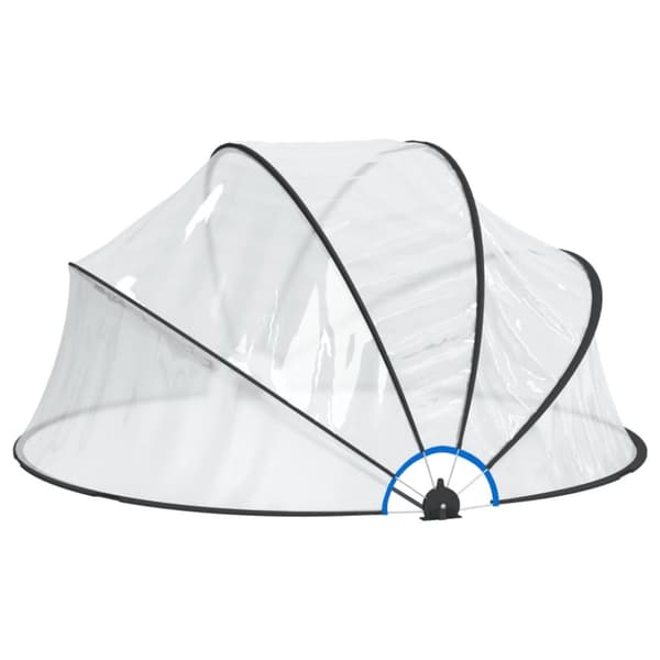 vidaXL Uima-altaan kupoli pyöreä 315x158 cm PVC