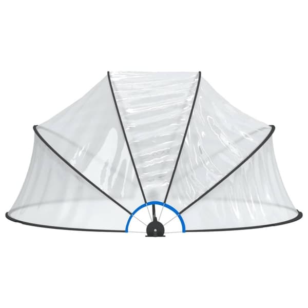 vidaXL Uima-altaan kupoli pyöreä 315x158 cm PVC
