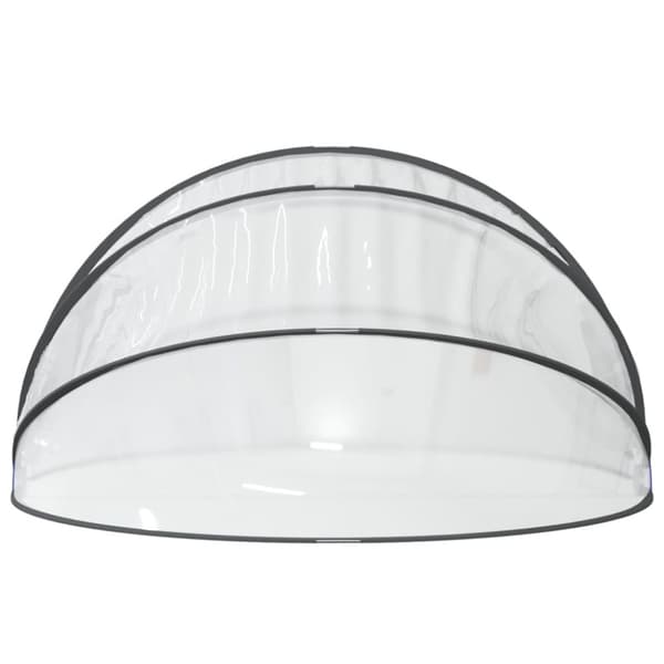 vidaXL Bassengkuppel rund 467x234 cm PVC