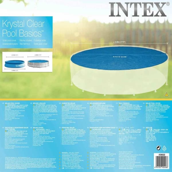 INTEX Uima-altaan aurinkoenergiasuoja pyöreä 366 cm