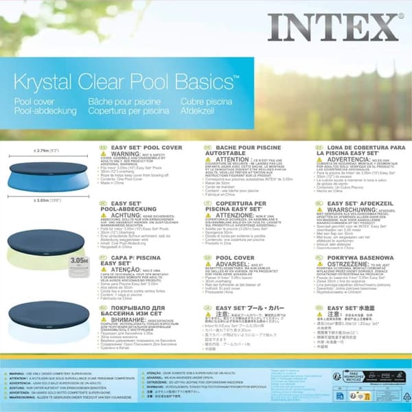 INTEX Uima-altaan suojapeite pyöreä 305 cm
