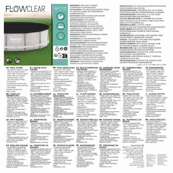 Bestway Flowclear Uima-altaan suoja 396 cm