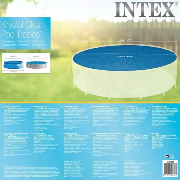 INTEX Poolöverdrag solenergi runt 457 cm 29023