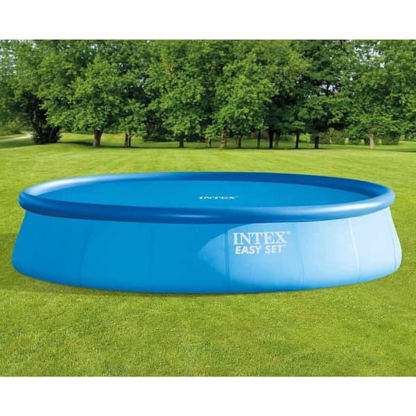 INTEX Soltrekk til basseng blå 538 cm polyetylen