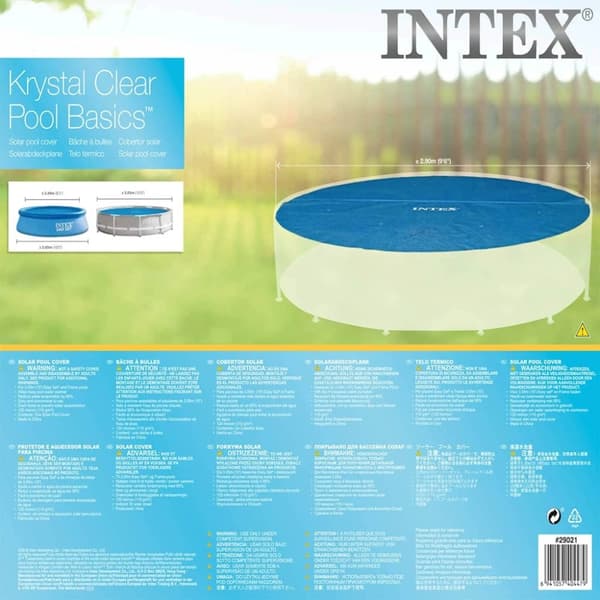 INTEX solopvarmet poolovertræk 305 cm rundt 29021
