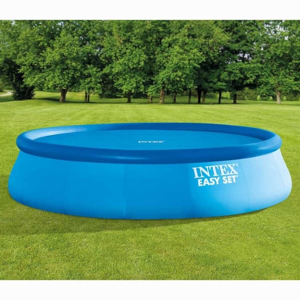 INTEX Soldrevet bassengtrekk rundt 488 cm