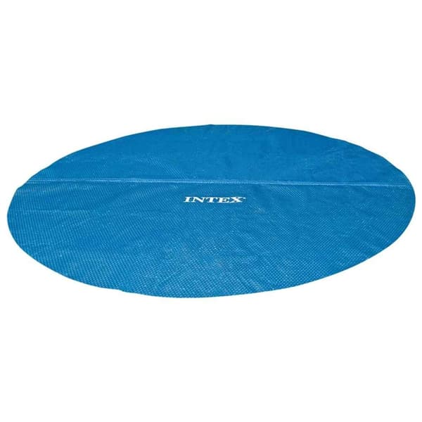 INTEX solopvarmet poolovertræk 290 cm polyethylen blå
