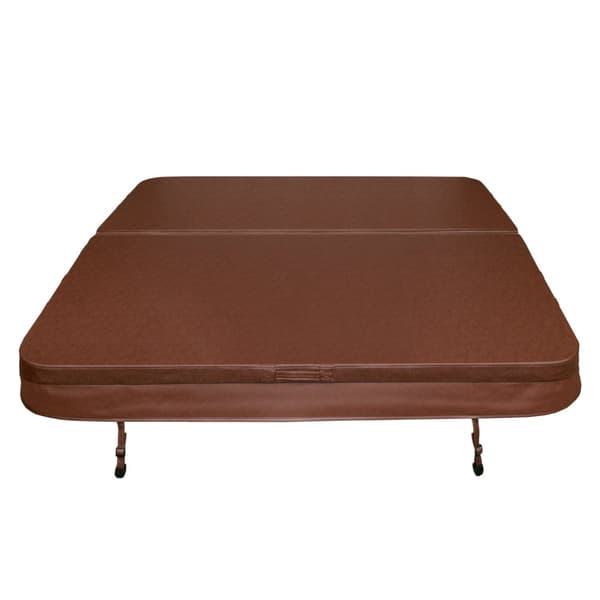 Hot Tub Cover Thermal Jacuzzi Firkantet Hård Beskyttelse Vejrbestandig PVC Læder Isolerende EPS Skum UV, Skimmel og Brand resistent Låsbare 6 håndtag