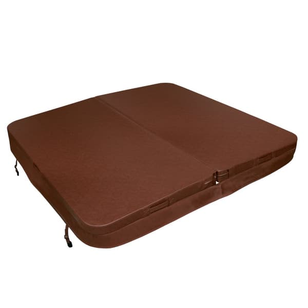 Hot Tub Cover Thermal Jacuzzi Firkantet Hård Beskyttelse Vejrbestandig PVC Læder Isolerende EPS Skum UV, Skimmel og Brand resistent Låsbare 6 håndtag