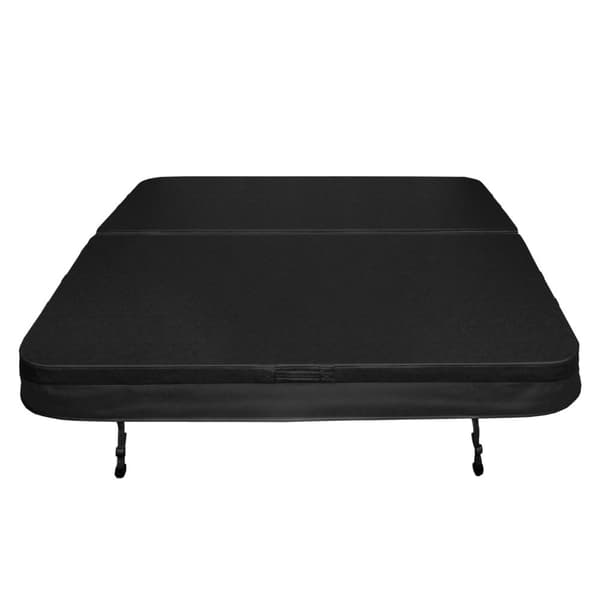 Hot Tub Cover Thermal Jacuzzi Firkantet Hård Beskyttelse Vejrbestandig PVC Læder Isolerende EPS Skum UV, Skimmel og Brand resistent Låsbare 6 håndtag