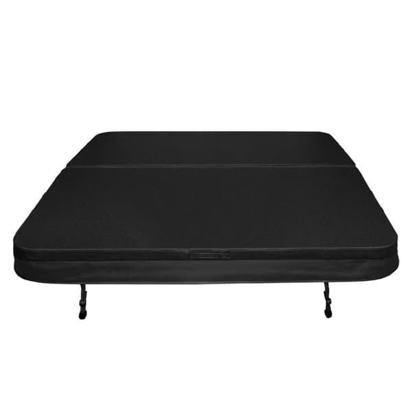 Hot Tub Cover Thermal Jacuzzi Firkantet Hård Beskyttelse Vejrbestandig PVC Læder Isolerende EPS Skum UV, Skimmel og Brand resistent Låsbare 6 håndtag