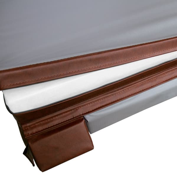 Hot Tub Cover Thermal Jacuzzi Square Hard Protection Weather Resistant PVC Leather Insulating EPS Foam UV, Mold and Fire Resistant Lockable 6 Handles
