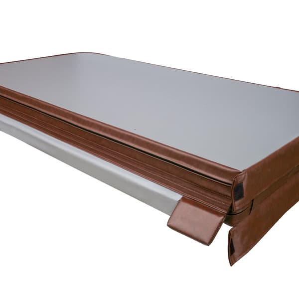 Hot Tub Cover Thermal Jacuzzi Square Hard Protection Weather Resistant PVC Leather Insulating EPS Foam UV, Mold and Fire Resistant Lockable 6 Handles