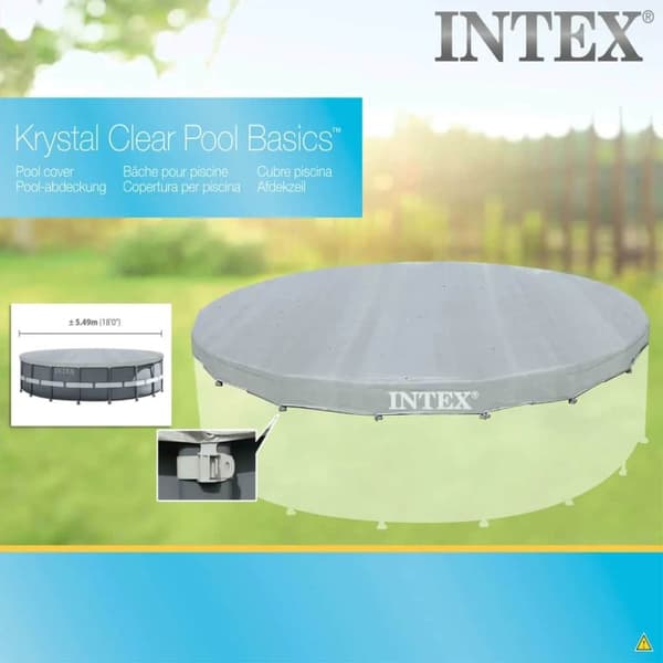 INTEX poolovertræk Deluxe rund 549 cm 28041