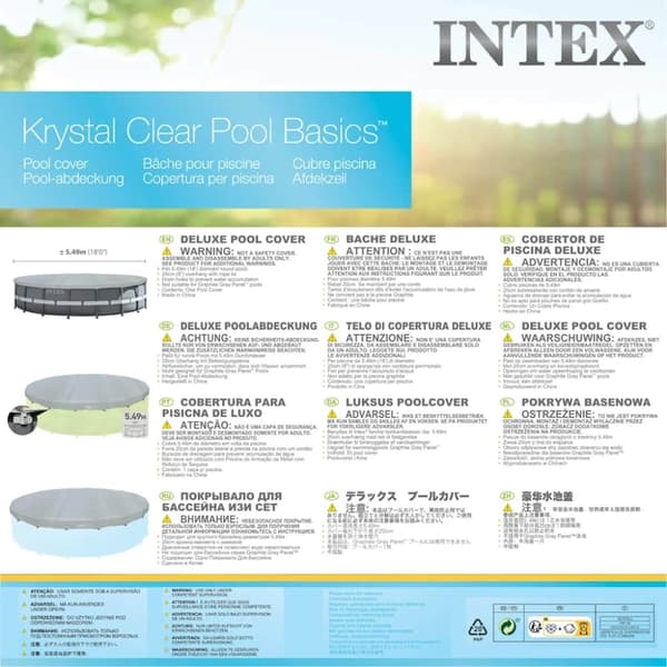 INTEX poolovertræk Deluxe rund 549 cm 28041
