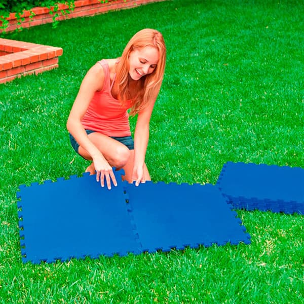 Intex Svømmebassin Gulvbeskytter Blå 50 x 50 x 1 cm