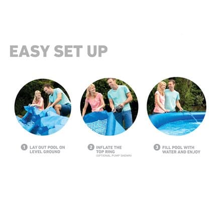 Intex 26166, 12430 L, Framed pool, Ladder, Blue, 39.9 kg