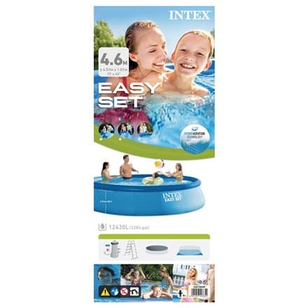 Intex 26166, 12430 L, Framed pool, Ladder, Blue, 39.9 kg