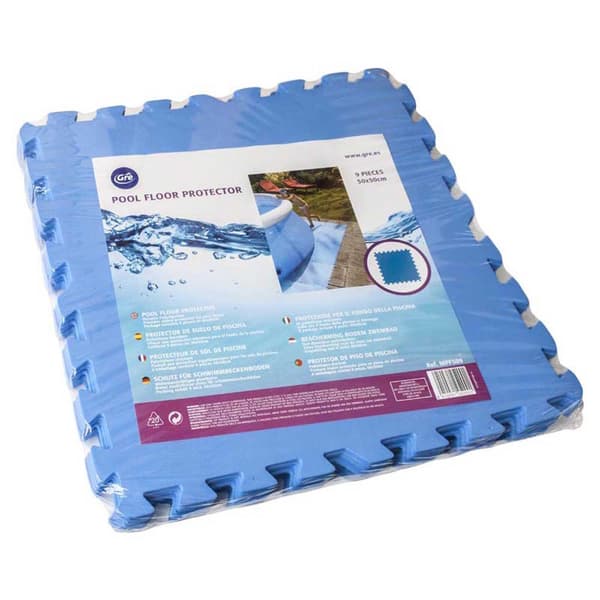 Gre Laatikko 60 Protector Uima -allas Lattia Protector 4.5 Mm 9 Yksiköitä Sininen 50 x 50 cm