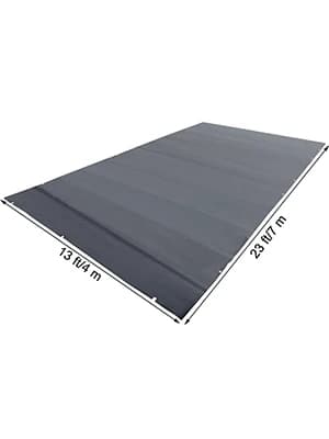 4m x 7m poolskydd, pool säkerhetsskydd, slitstarkt PVC-material, förbättrad säkerhet, skyddad mot skräp och löv, lätt att installera