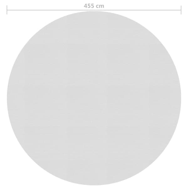 Värmeduk för pool PE 455 cm grå