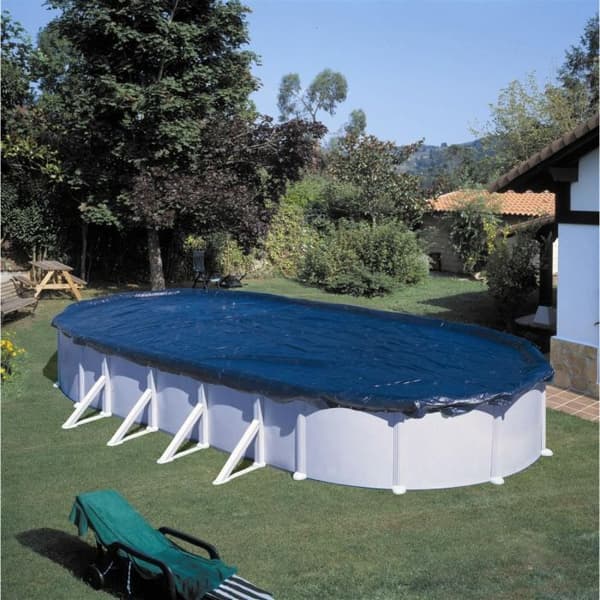 Vinterskydd för GRE oval pool - 1000x550 cm - 100gr/m²