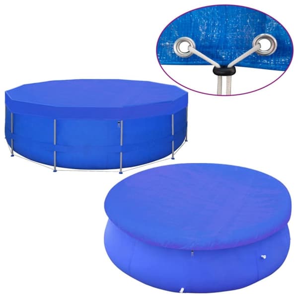 vidaXL Uima-altaan suojat 2 kpl PE pyöreä 540 cm 90 g/m² -  Uima-altaan suojapeitteet