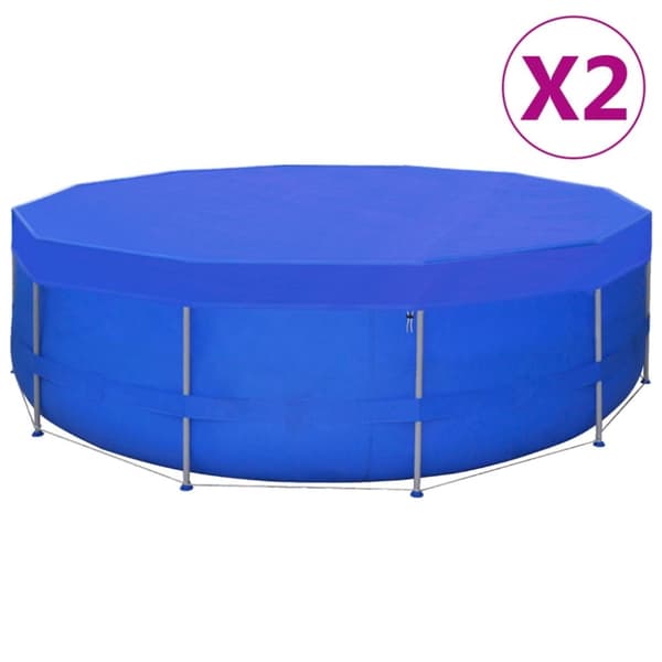 vidaXL Uima-altaan suojat 2 kpl PE pyöreä 540 cm 90 g/m² -  Uima-altaan suojapeitteet