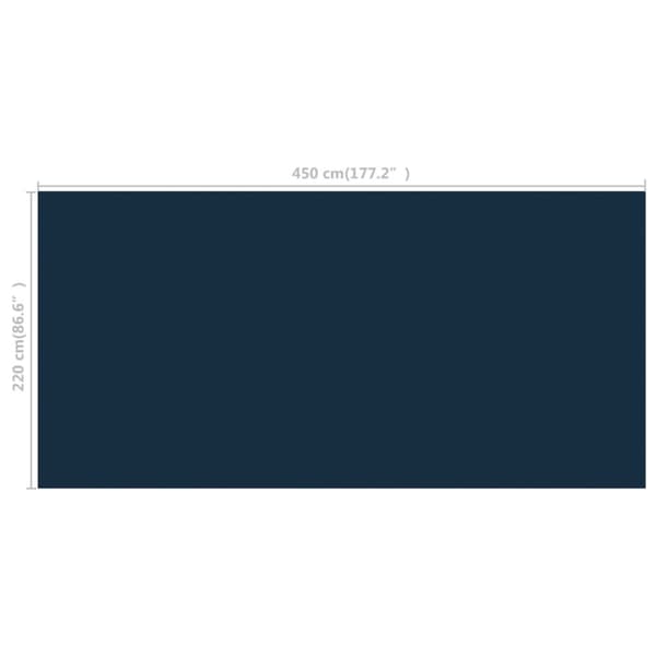 vidaXL Kelluva uima-altaan PE-aurinkoenergiakalvo 450x220 cm sinimusta -  Uima-altaan suojapeitteet