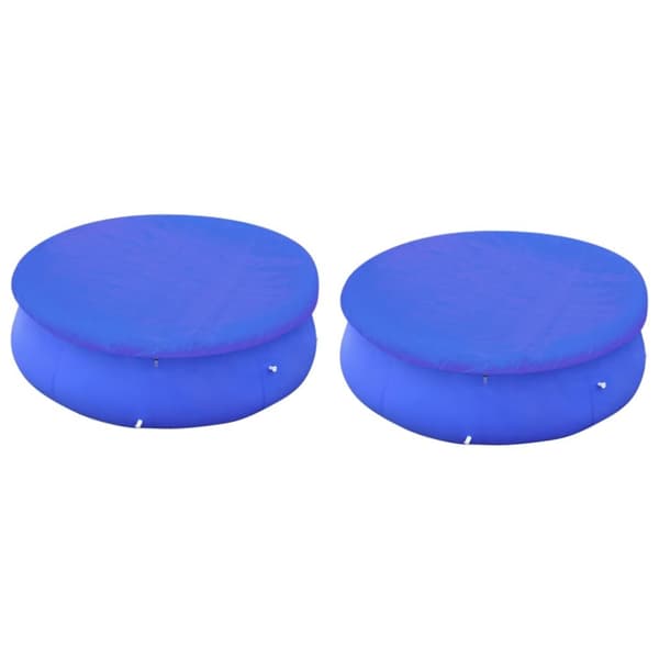 vidaXL Poolskydd 2 st för 360-367 cm rund ovanmarkspool -  Poolskydd
