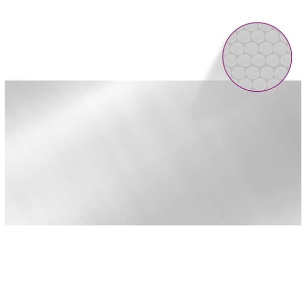 vidaXL Uima-altaan suoja hopea 450x220 cm PE -  Uima-altaan suojapeitteet