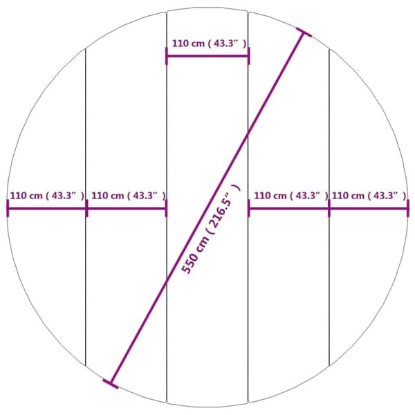 vidaXL Uima-altaan aluskangas harmaa Ø550 cm polyesteri geotekstiili - Uima-altaan suojapeitteet