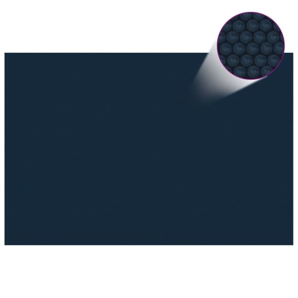 vidaXL Kelluva uima-altaan PE-aurinkoenergiakalvo 300x200 cm sinimusta -  Uima-altaan suojapeitteet