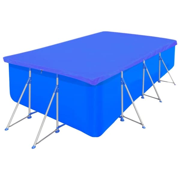 vidaXL poolovertræk 2 stk. 394x207 cm 90 g/m² PE rektangulært -  Poolovertræk