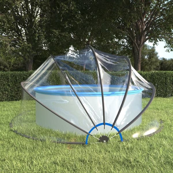 vidaXL Poolkupol 500x250 cm -  Poolskydd